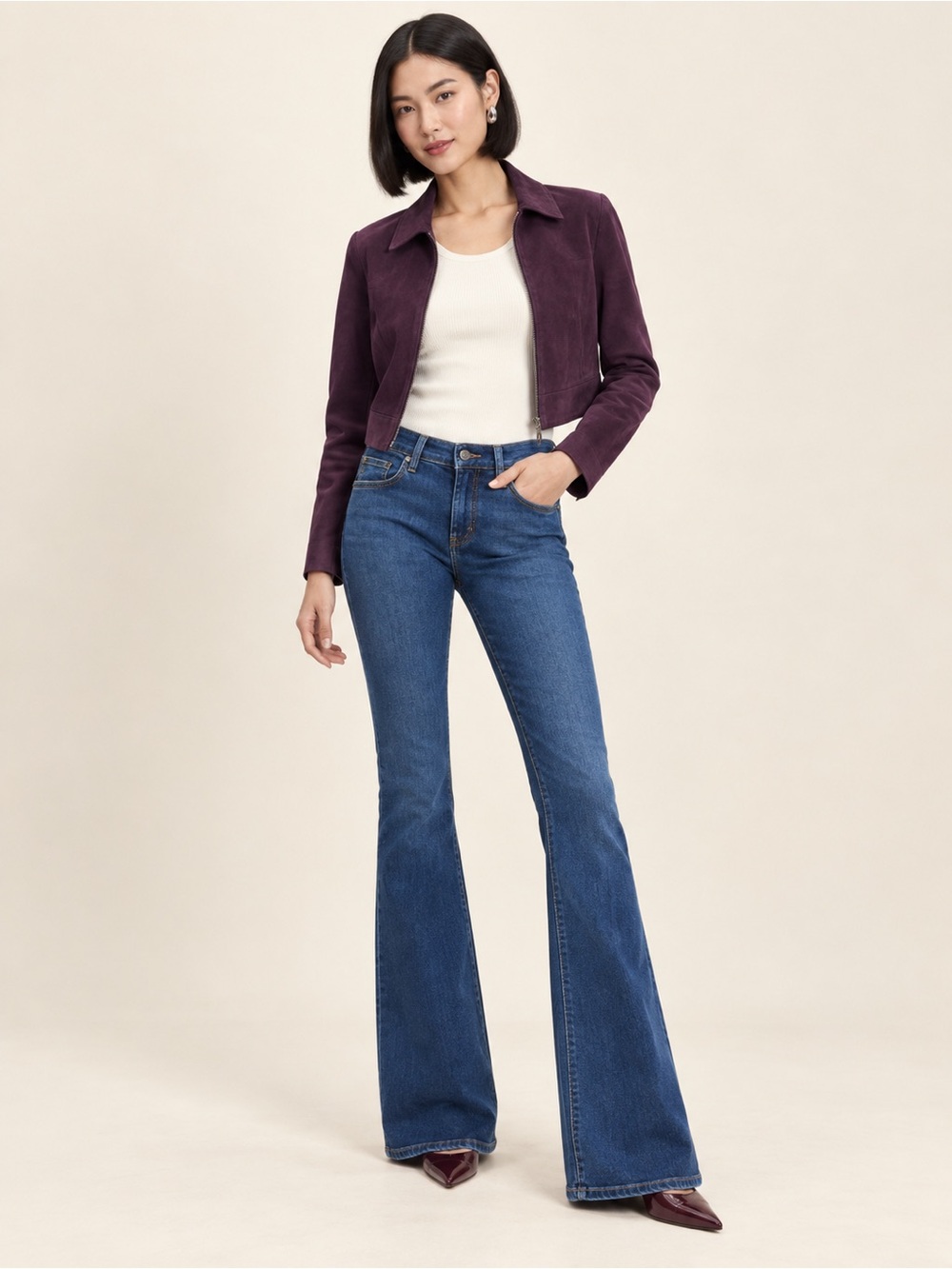 Carmar Demin Flare Beau Blue Jeans 25